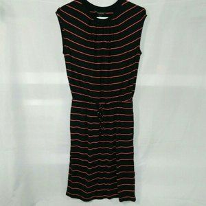 Banana Republic Sleeveless Keyhole Striped Dress